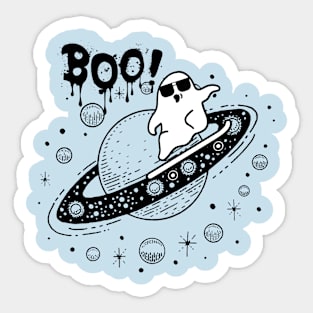 Halloween boo t shirt Sticker